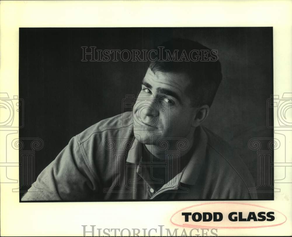 1997 Press Photo Comedian Todd Glass in closeup portrait - sap06937- Historic Images