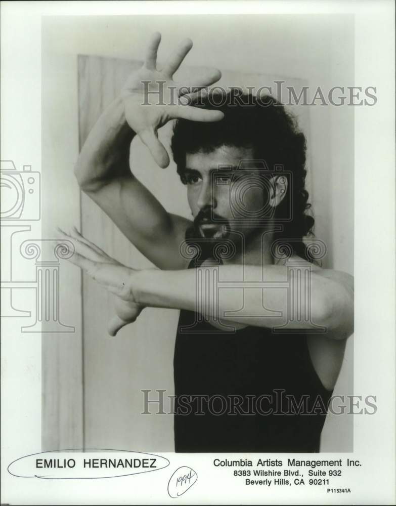 1984 Press Photo Entertainer Emilio Hernandez - sap07207- Historic Images