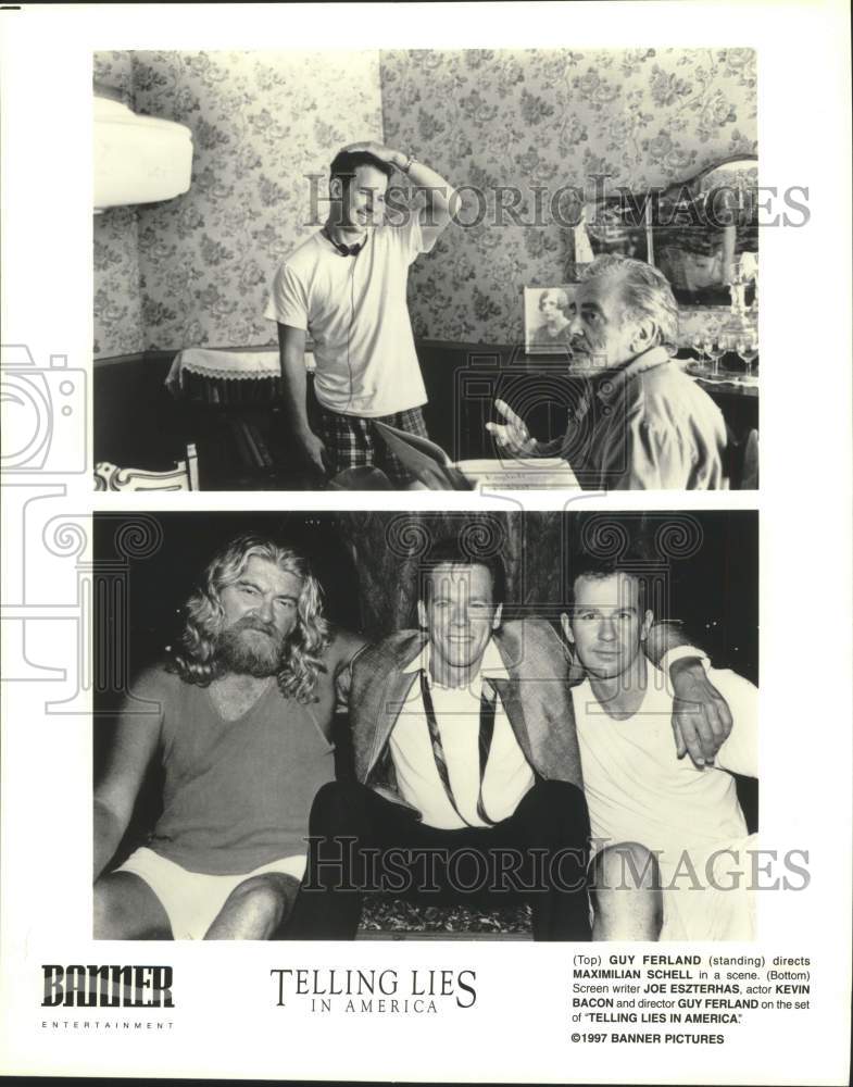 1997 Press Photo Actors and Director in scenes from &quot;Telling Lies in America&quot;- Historic Images