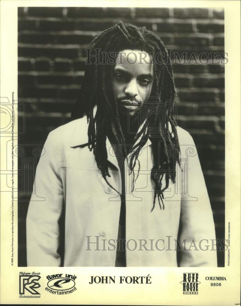 1998 Press Photo Musician John Forte in closeup portrait - sap07536- Historic Images