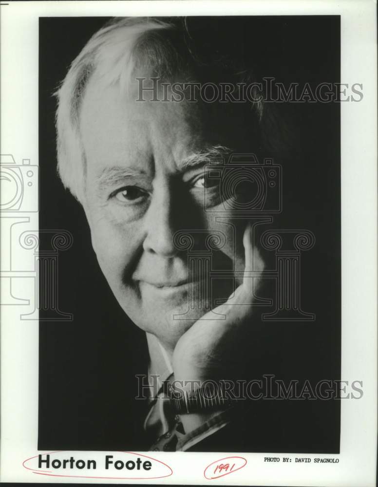 1991 Press Photo Closeup portrait of Playwright Horton Foote - sap07612- Historic Images