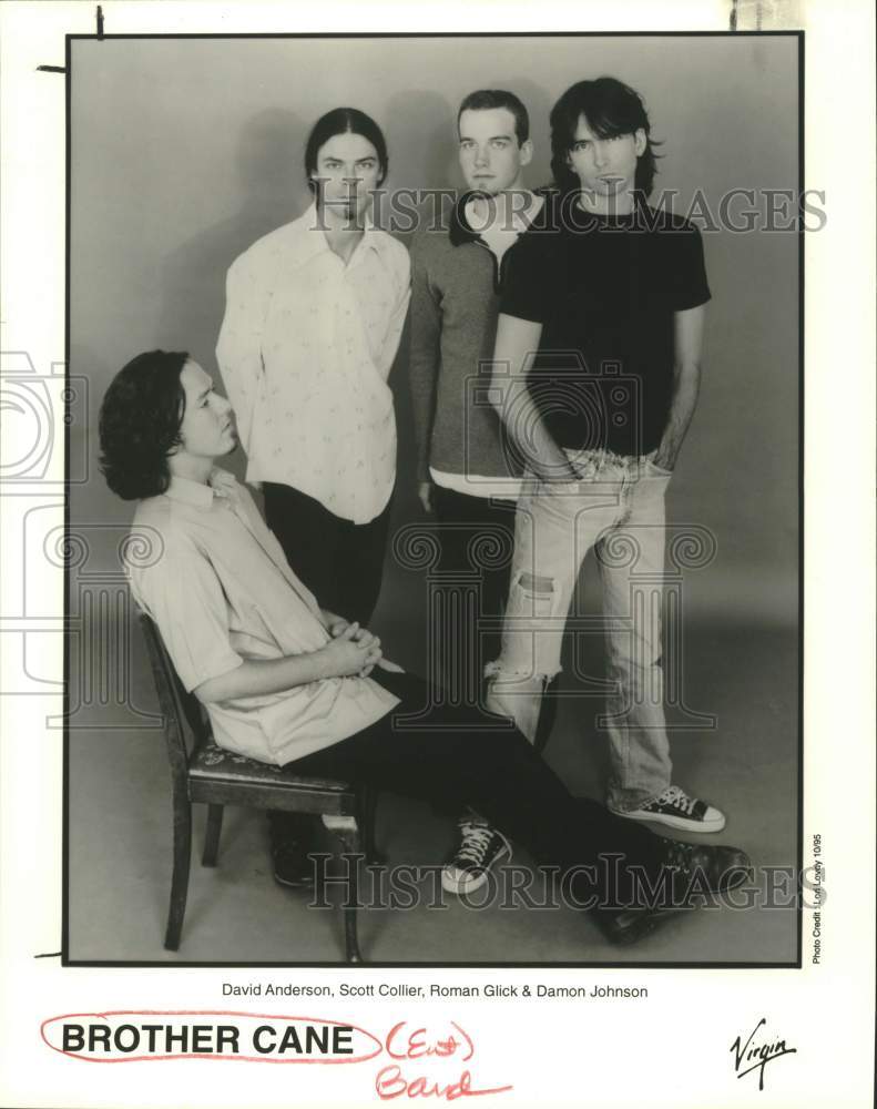 1995 Press Photo Four Members of the band Brother Cane - sap07681- Historic Images