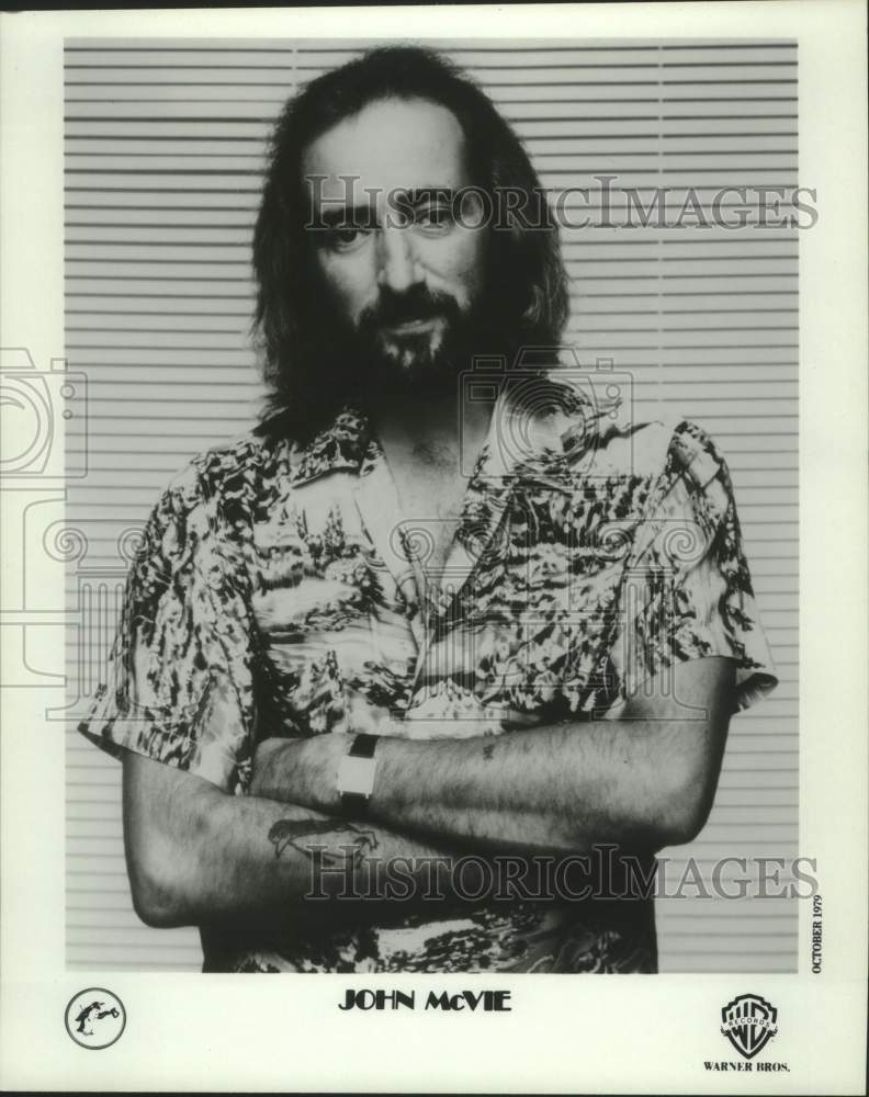 1979 Press Photo Musician John McVie in standing portrait - sap07830- Historic Images