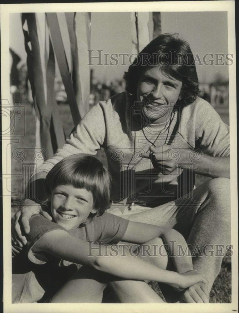 1978 Press Photo Actors Philip Brown, George Parry in "Special Olympics" on CBS- Historic Images