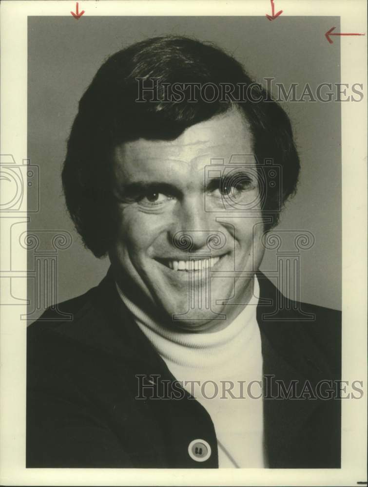 1978 Press Photo Sportscaster Tom Brookshier smiles in closeup portrait- Historic Images