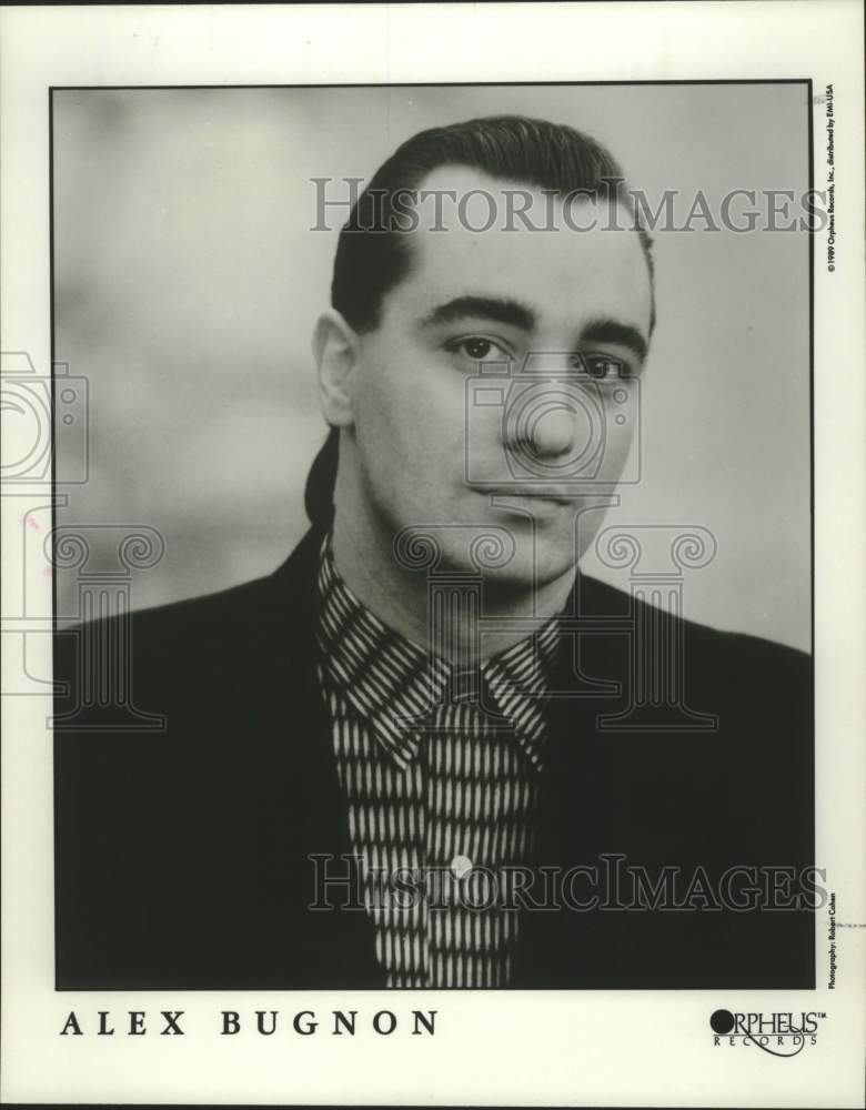 1989 Press Photo Jazz Pianist and Composer Alex Bugnon in closeup portrait- Historic Images