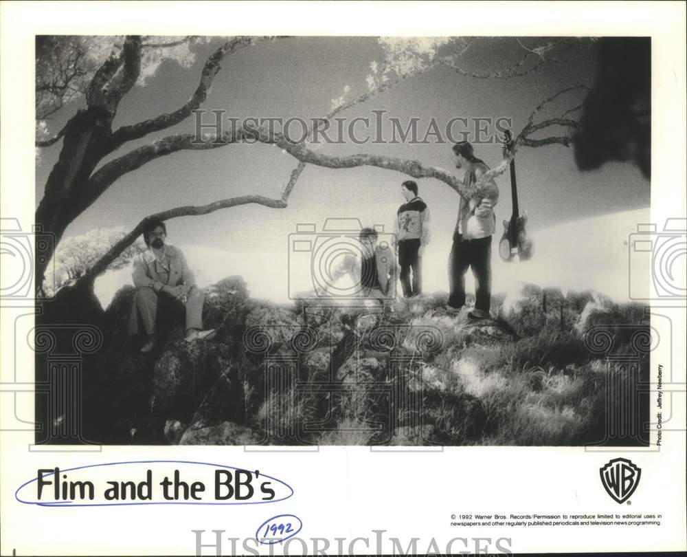 1992 Press Photo Four Members of the band Flim and the BB&#39;s - sap08207- Historic Images