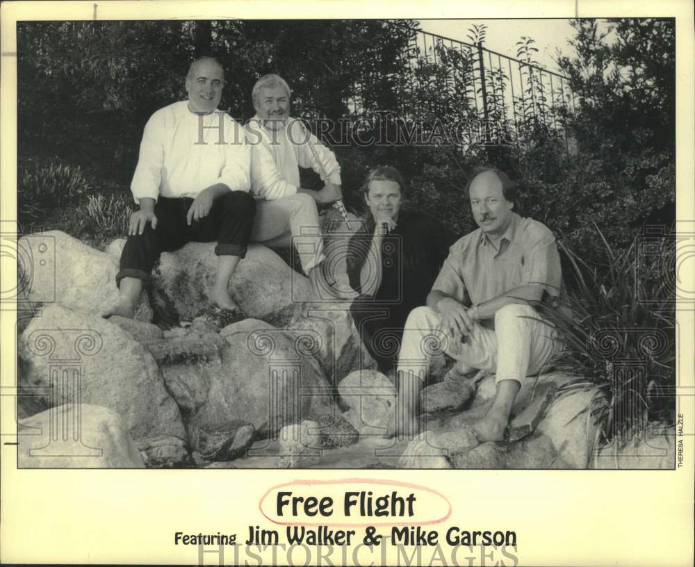 1995 Press Photo Entertainer Free Flight featuring Jim Walker and Mike Garson- Historic Images