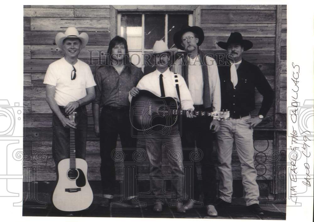 1999 Press Photo Jim Earl and The Cadillacs, Band, Five Members - sap08490- Historic Images