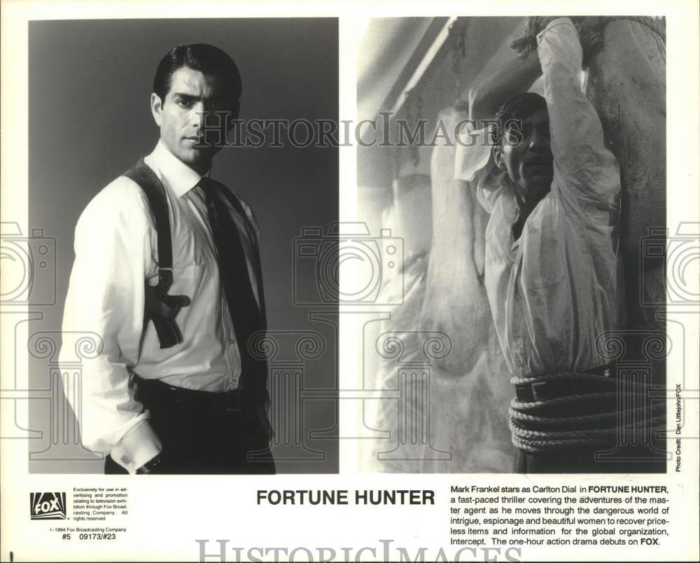 1994 Press Photo Actor Mark Frankel as Carlton Dial in Fortune Hunter movie- Historic Images