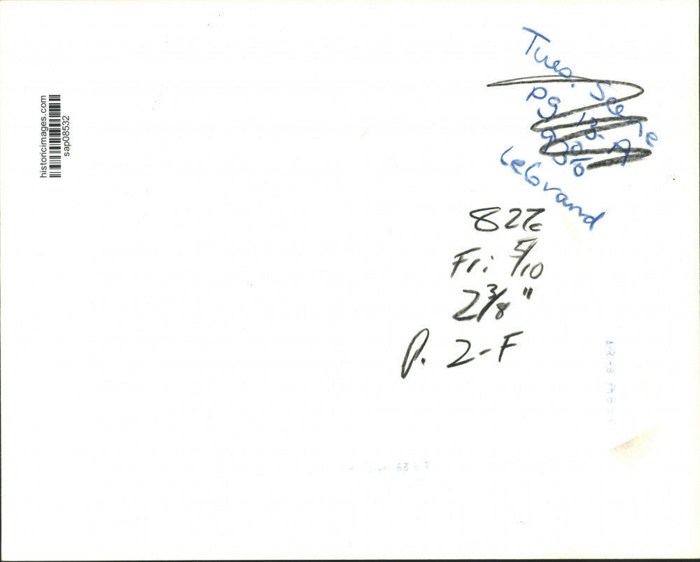 Press Photo Singer Jean LeGrand in closeup portrait - sap08532