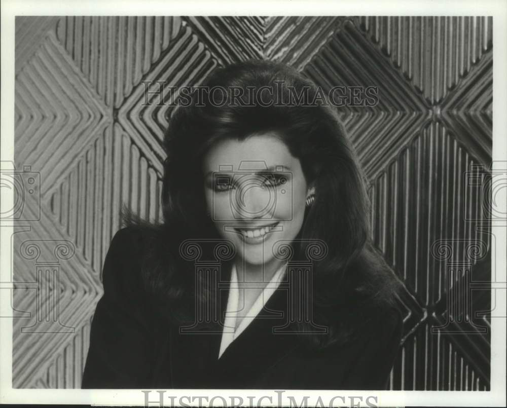 1984 Press Photo Entertainer Morgan Brittany in &quot;Glitter&quot; on ABC Television- Historic Images