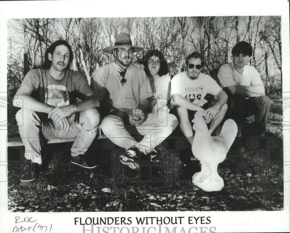 1997 Press Photo Five Members of the rock band Flounders Without Eyes- Historic Images