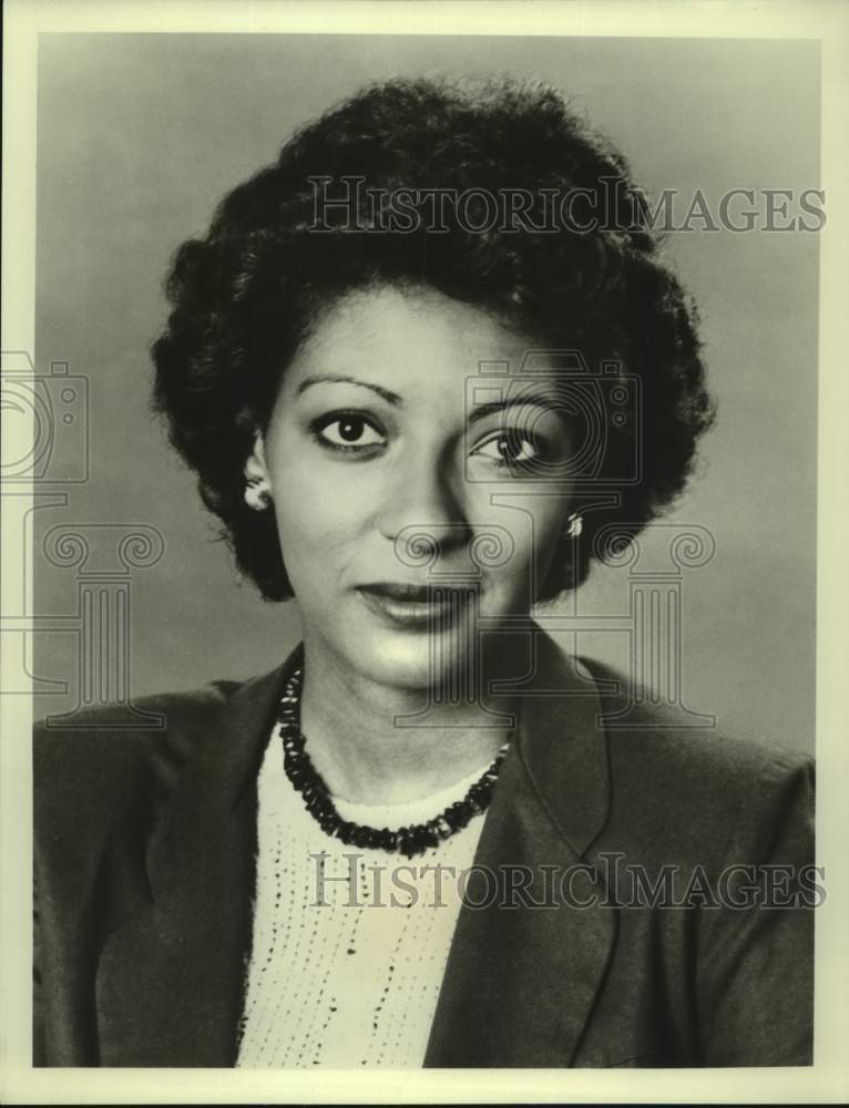 1984 Press Photo CBS News Correspondent Jacqueline Adams for Campaign Election- Historic Images