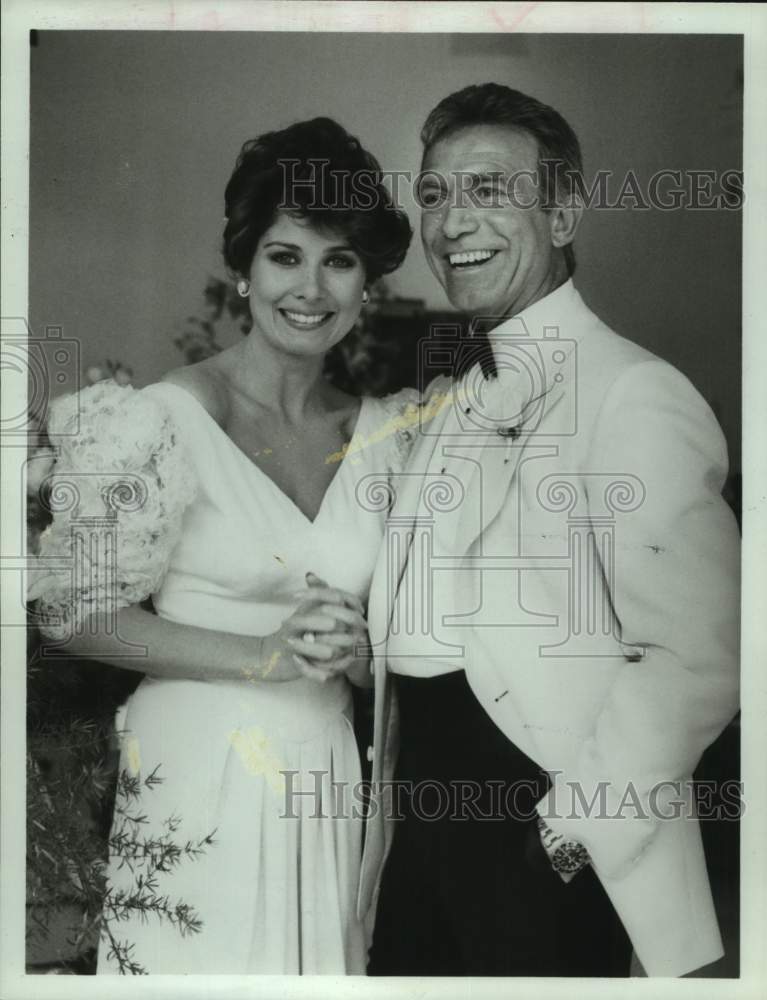 1984 Press Photo Actors Deborah Adair, Tony Franciosa in &quot;Finder of Lost Loves&quot;- Historic Images