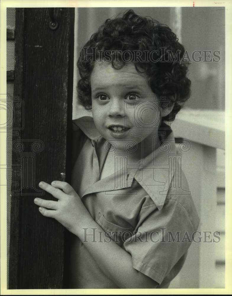 1987 Press Photo Actor Joshua Butts, San Antonio, Texas boy in film - sap08768- Historic Images