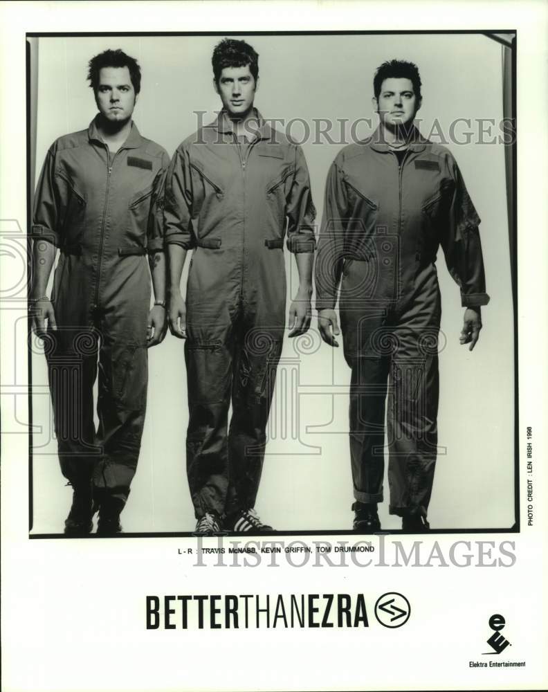 1996 Press Photo Three Members of the band Better Than Ezra stand in portrait- Historic Images