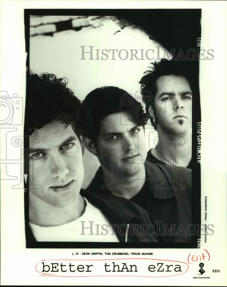 1996 Press Photo Kevin Griffin, Tom Drummond, Travis McNabb of Better Than Ezra- Historic Images