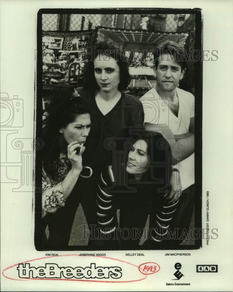 1993 Press Photo Four Members of the band The Breeders, Entertainers - sap08935- Historic Images