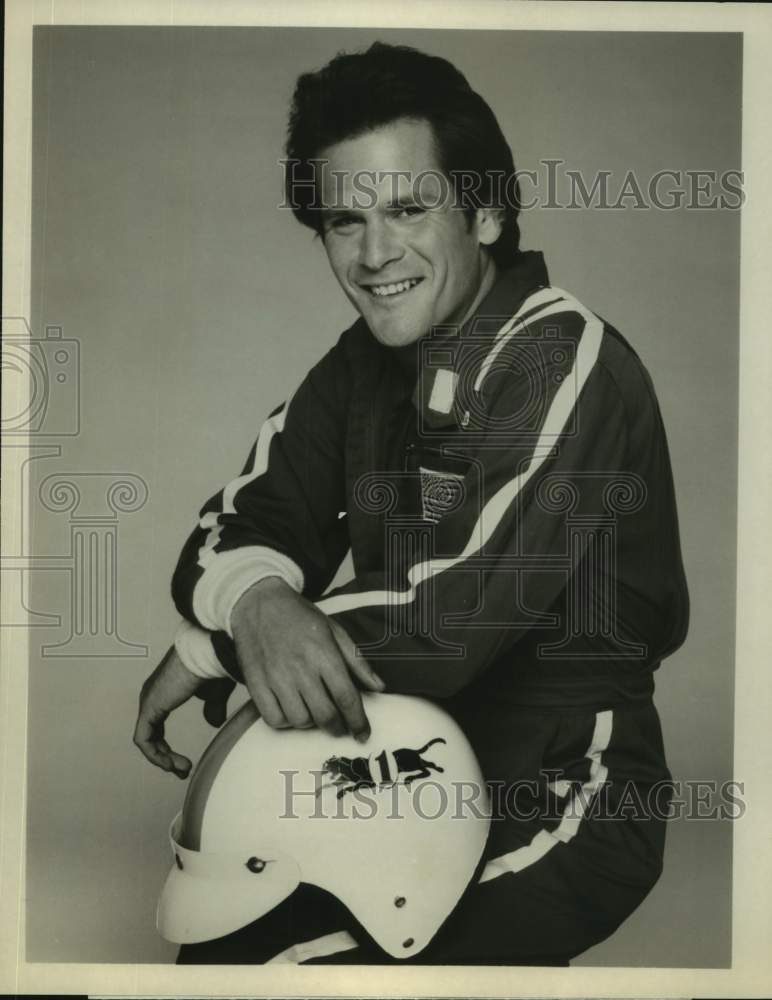 1980 Press Photo Actor Asher Brauner in &quot;B.A.D. Cats&quot; on ABC Television- Historic Images