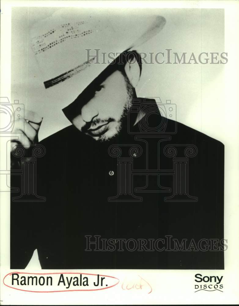 1996 Press Photo Entertainer Ramon Ayala Jr. in closeup portrait - sap08952- Historic Images