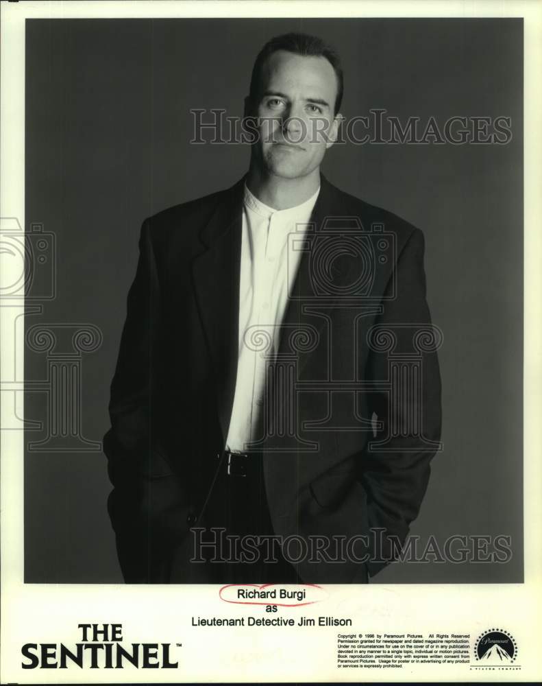 1996 Press Photo Actor Richard Burgi as Jim Ellison in "The Sentinel" movie- Historic Images