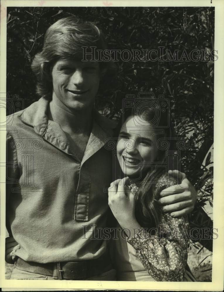 Press Photo Actors Dean Butler, Melissa Gilbert in "Little House on the Prairie"- Historic Images