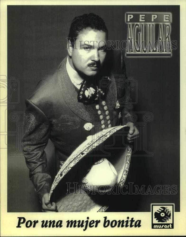 2000 Press Photo Pepe Aguilar, Mexican Singer in Portrait, Por una mujer bonita- Historic Images