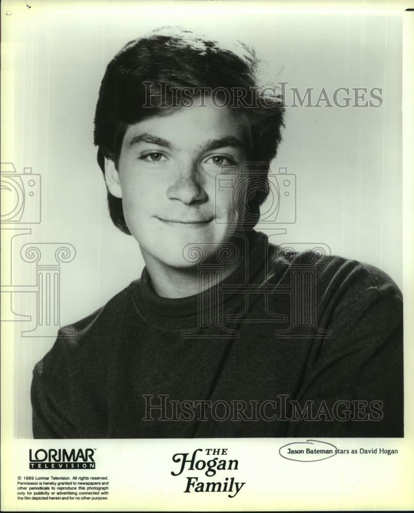 1989 Press Photo Actor Jason Bateman stars as David Hogan in &quot;The Hogan Family&quot;- Historic Images