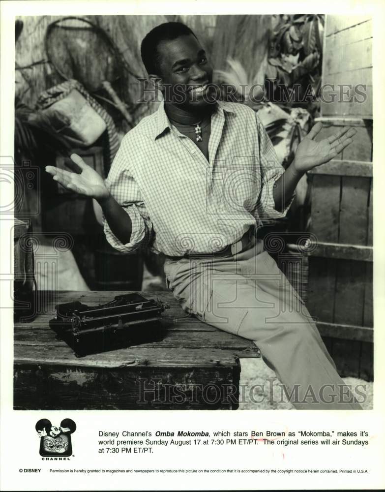 1997 Press Photo Actor Ben Brown as Omba Mokomba in &quot;Mokomba&quot; on Disney Channel- Historic Images