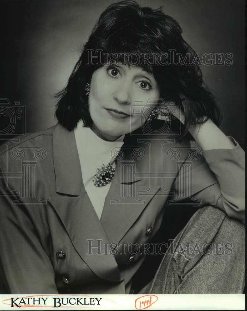 1994 Press Photo Actress Kathy Buckley in closeup portrait - sap09315- Historic Images