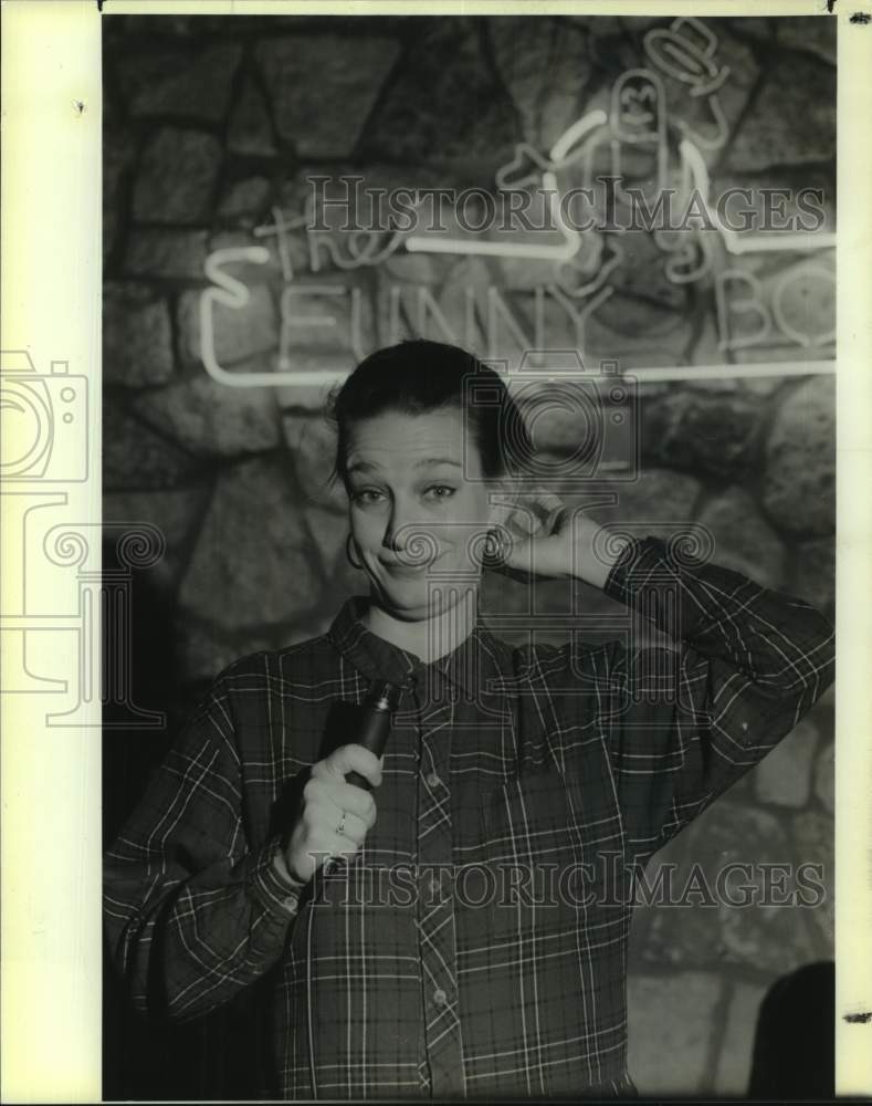 1989 Press Photo Comedienne Nancy Braun at The Funny Bone Club - sap09412- Historic Images