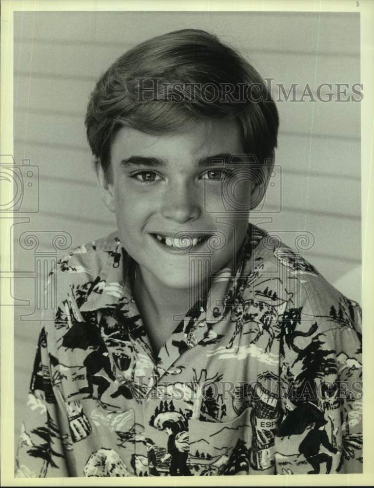 1986 Press Photo Actor Chad Allen as David Witherspoon in "Our House" on NBC-TV- Historic Images