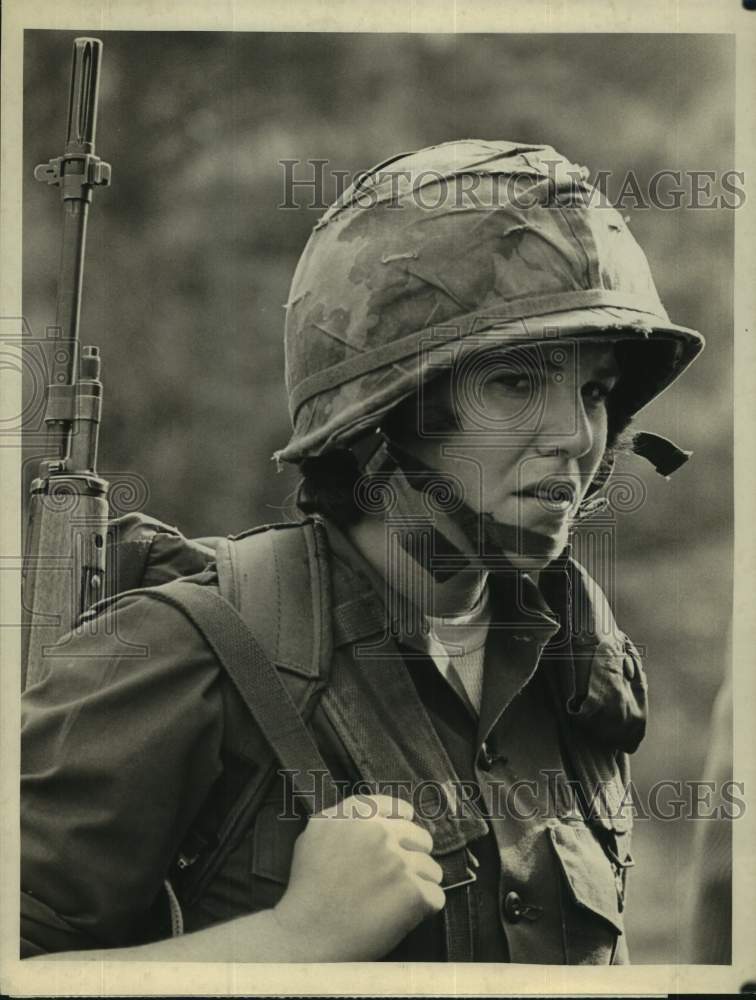 1979 Press Photo Actress Leslie Ackerman in &quot;Women at West Point&quot; on CBS TV- Historic Images