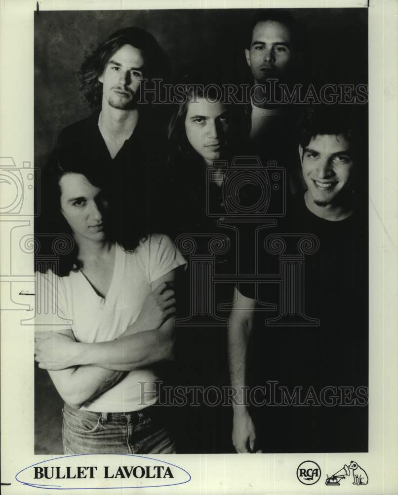 1991 Press Photo Five Members of the band Bullet Lavolta - sap09597- Historic Images