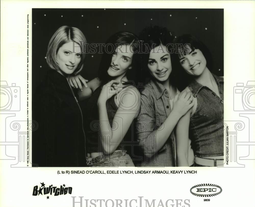 1993 Press Photo Four Members of the band B*Witched, Bewitched Group in Portrait- Historic Images