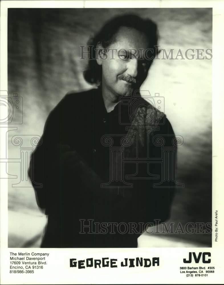 1996 Press Photo Entertainer George Jinda with Special EPX band, Musician- Historic Images