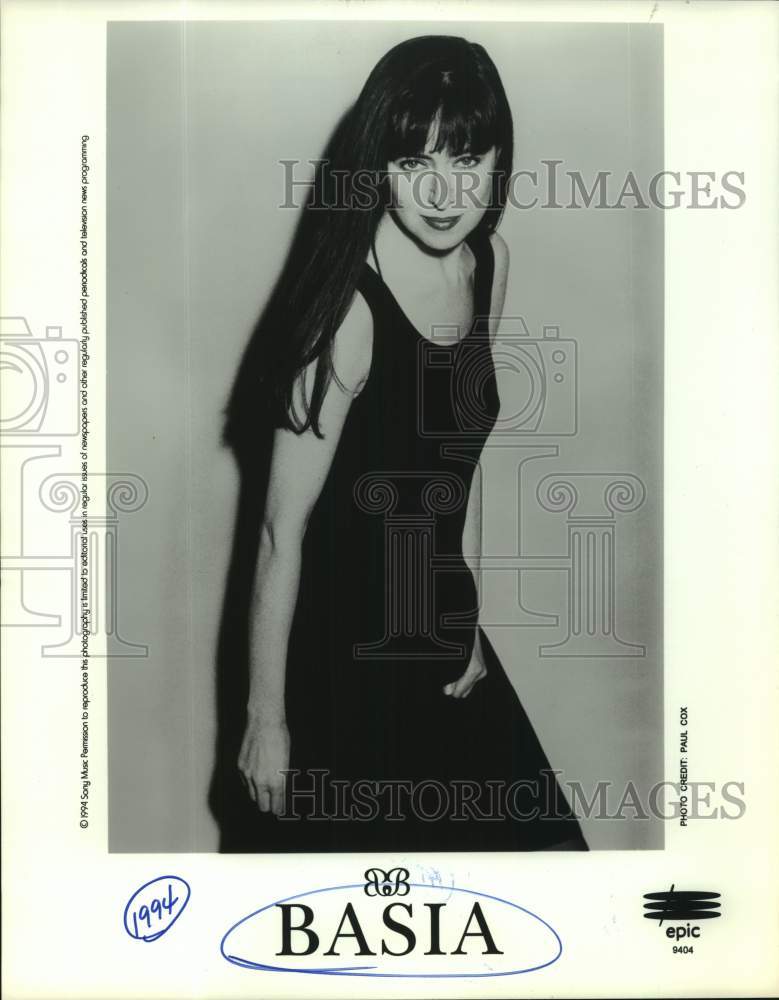 1994 Press Photo Basia, Polish pop singer, songwriter and record producer.- Historic Images