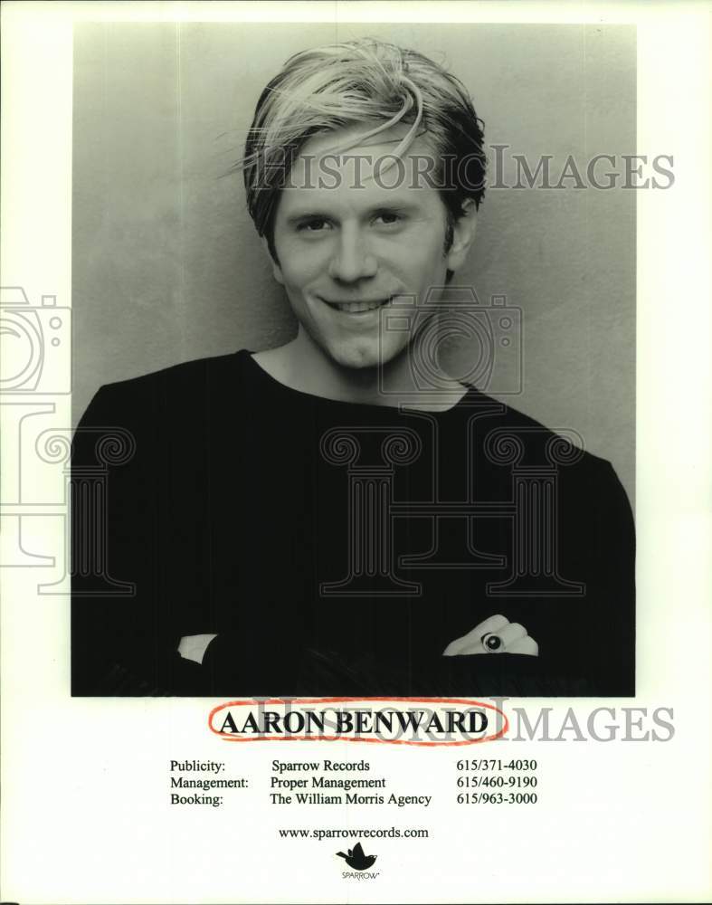 2000 Press Photo American Singer Aaron Benward smiles in closeup portrait- Historic Images