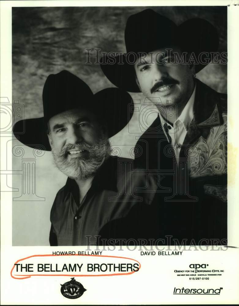 1999 Press Photo Howard Bellamy, David Bellamy, The Bellamy Brothers Band- Historic Images