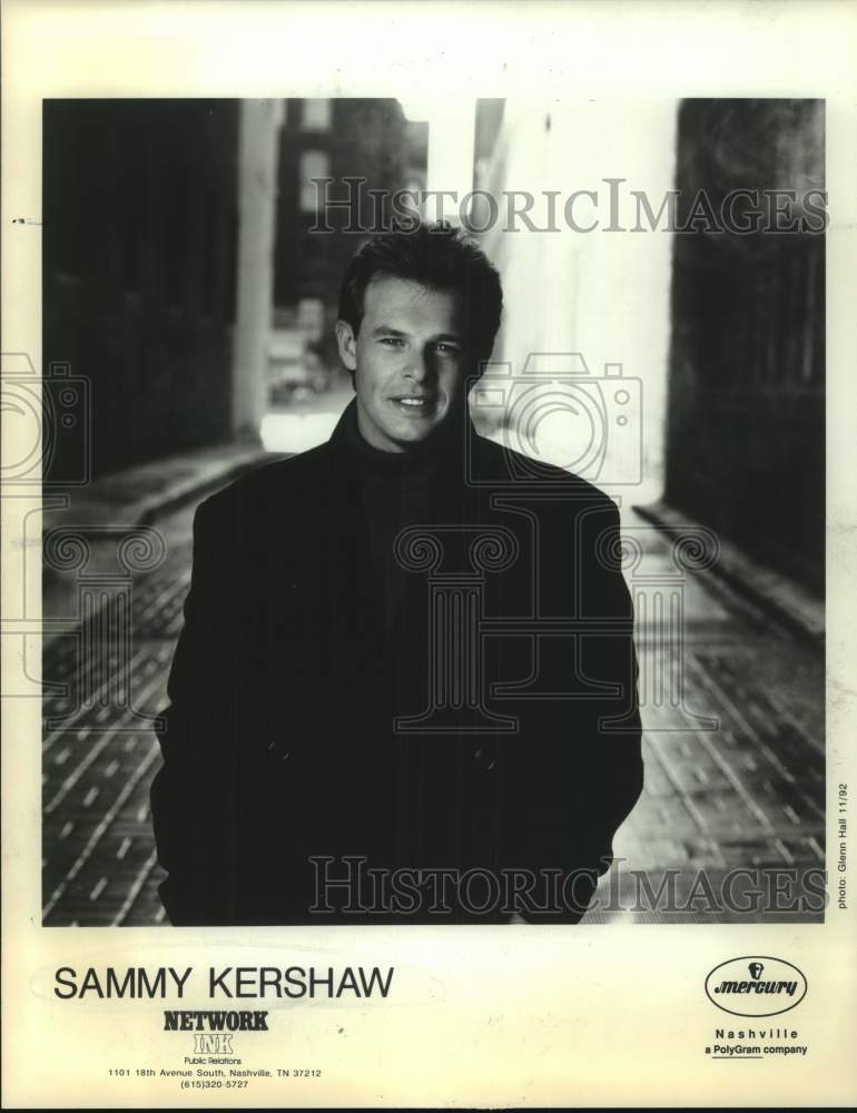 1992 Press Photo Sammy Kershaw, country singer and guitarist. - sap10498- Historic Images