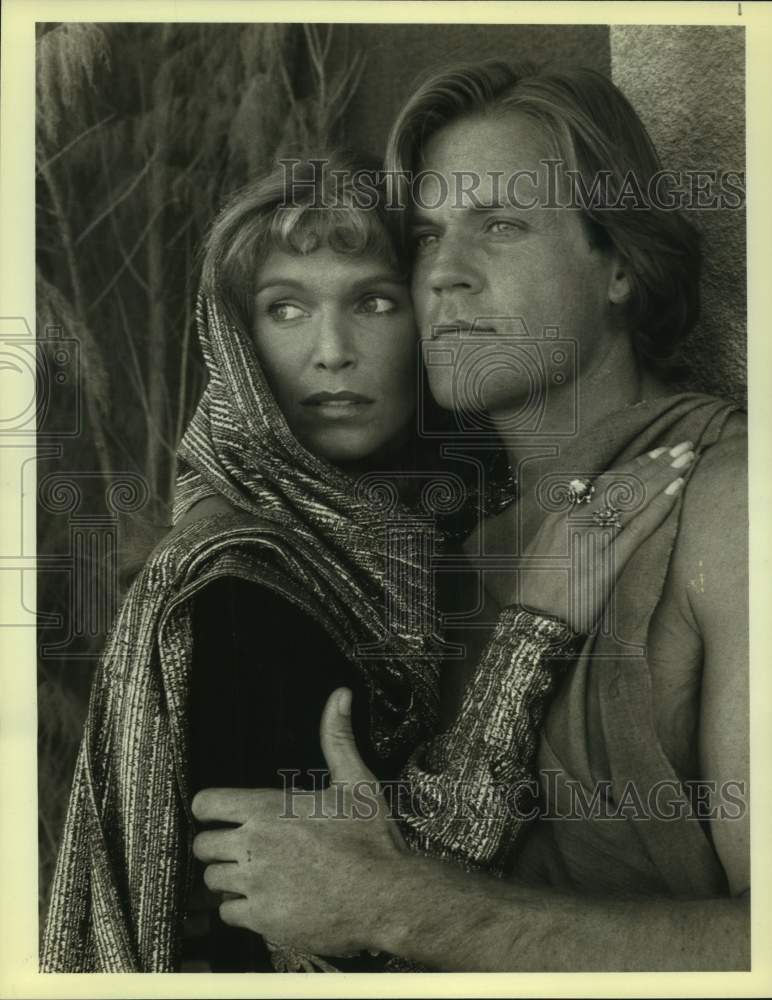 1978 Press Photo Actors Ann Turkel and John Beck in &quot;Stories from the Bible&quot;- Historic Images