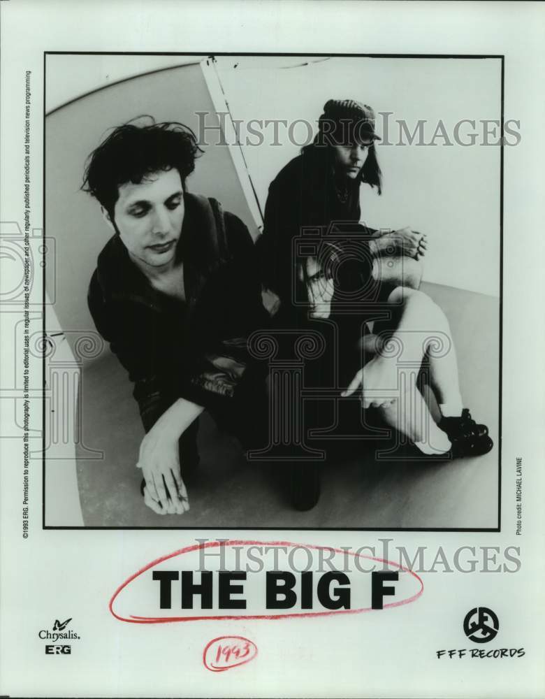 1993 Press Photo Three Members of the band The Big F in portrait - sap10610- Historic Images