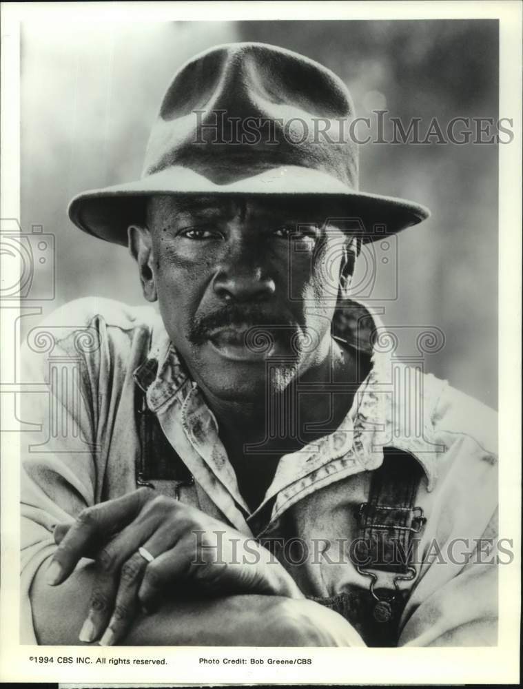 1994 Press Photo Actor Louis Gossett Jr. in &quot;A Father for Charlie&quot; in CBS TV- Historic Images