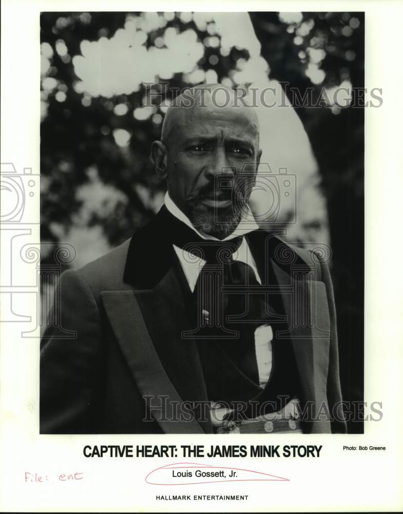 1996 Press Photo Actor Louis Gossett, Jr. in Captive Heart: The James Mink Story- Historic Images