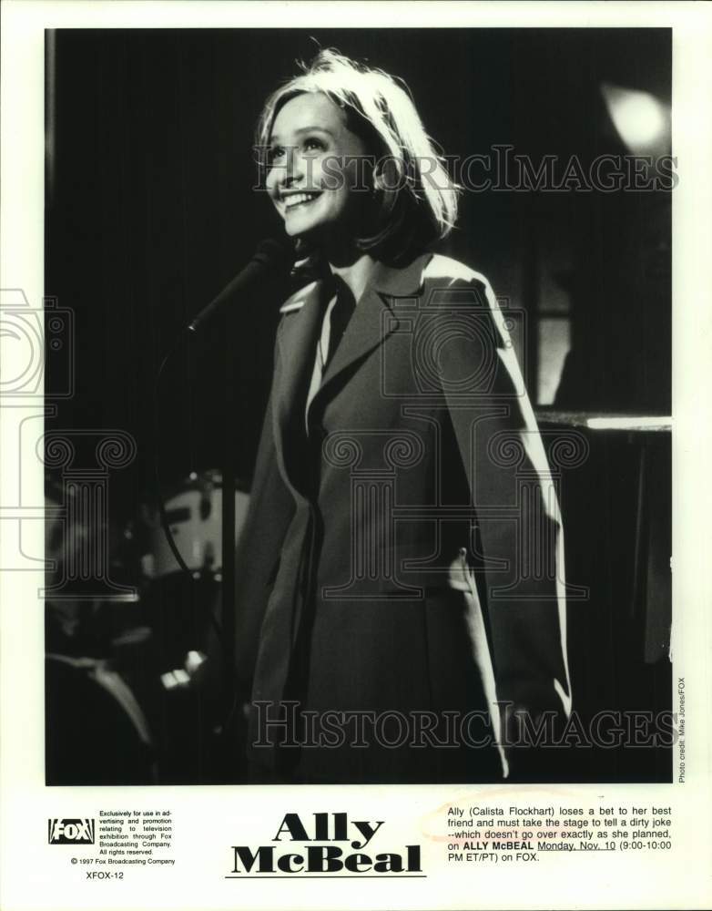 1997 Press Photo Calista Flockhart as Ally on &quot;Ally McBeal&quot; - sap10799- Historic Images