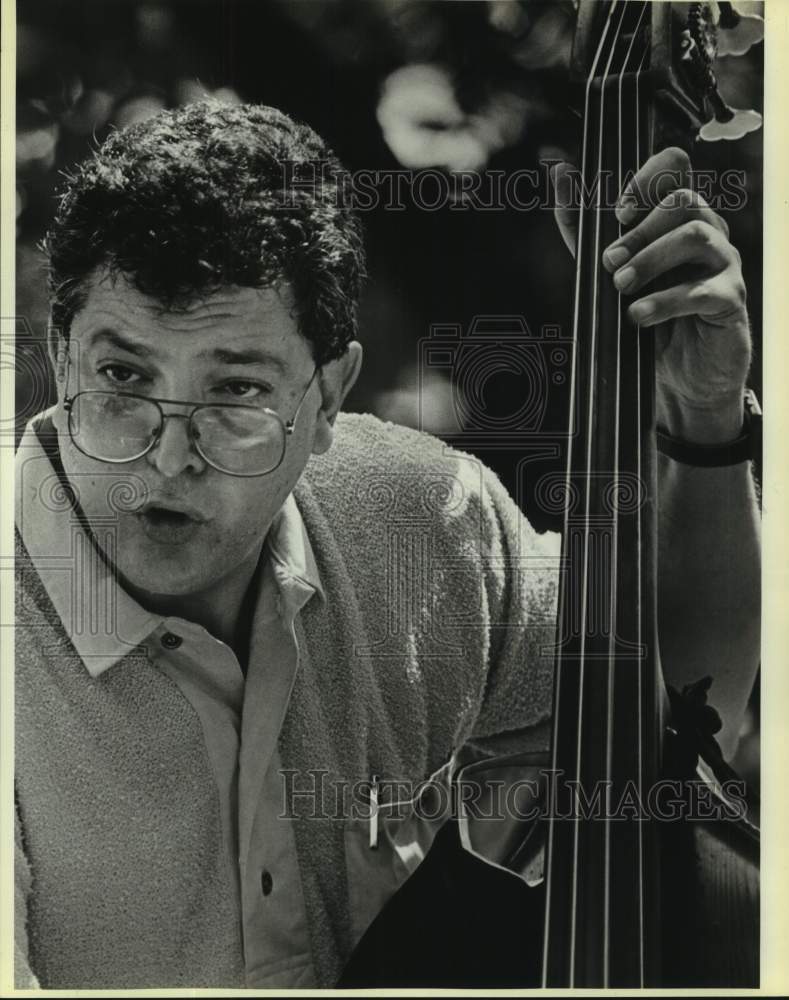 1986 Press Photo George Prado of Regency Jazz Band at Jazz's Alive Festival.- Historic Images