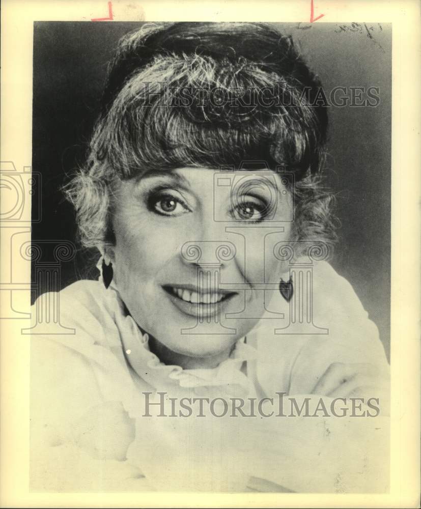 1983 Press Photo Betty Garrett, American actress, singer and comedienne.- Historic Images