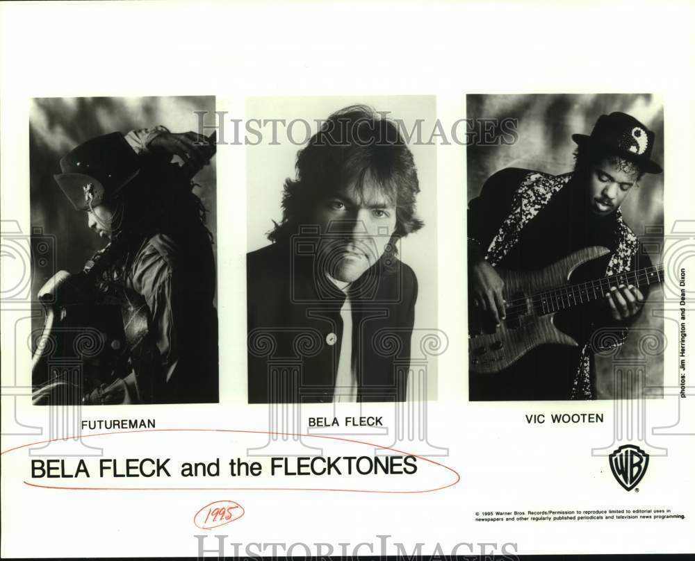 1995 Press Photo Futureman and Vic Wooten of Bela Fleck and the Flecktones.- Historic Images