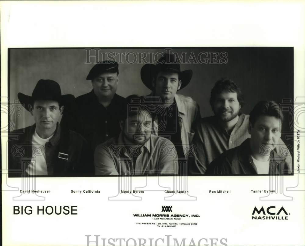1997 Press Photo David Neuhauser, Sonny California & Monty Byrom of Big House.- Historic Images